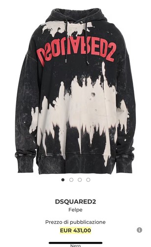 Dsquared2 felpa taglia - felpa,