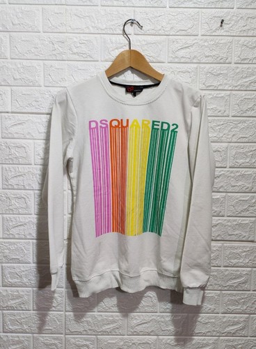 Felpa dsquared2 bianca con - felpa,
