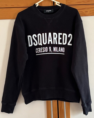 Felpa uomo dsquared2 nera - uomo,