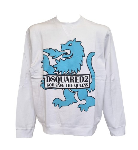 Dsquared2 felpa girocollo - girocollo, in