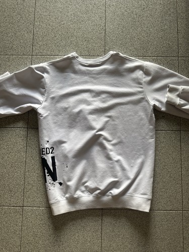 Dsquared2 felpa uomo bianca - uomo,