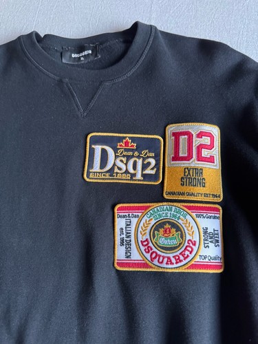 Dsquared2 felpa uomo nera - dsquared2,