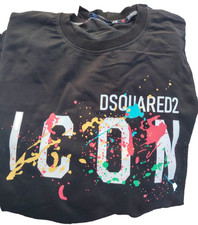 FELPA DSQUARED2 NERA MISURE