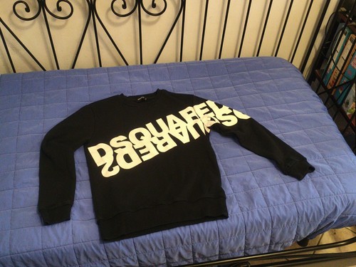 Dsquared2 felpa uomo nera - dsquared2,